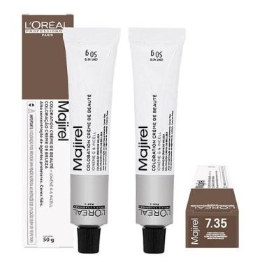 Imagem de Loreal Kit 2 Coloração Majirel 7.35 Louro Dourado Acajou 50g - Loreal 