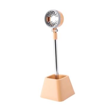 Imagem de Kokiya Suporte para secador de cabelo com rotação de 180 graus e ângulo ajustável, para sala de maquiagem, salão de beleza, banheiro, penteadeira, uso diário, Bege Amarelo
