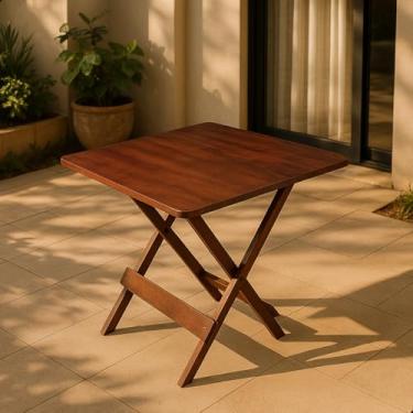 Imagem de Mesa 70x70 Dobrável Madeira Maciça Bar Restaurante Imbuia (Imbuia)
