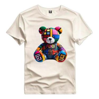 Imagem de Camisa Masculina Premium Estampada Urso Colorido Desenho - Versitz, Of