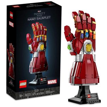 Imagem de Kit de Construção Marvel Mão de Tanos, 680 Peças, LEGO 6378961, Vermelho