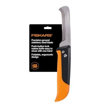 Imagem de Fiskars 340140-1001 Faca dobrável para colheita de frutas, laranja/preto