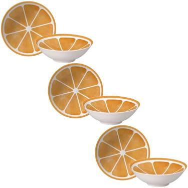 Imagem de Conjunto de 6 Bowls Laranja de Cerâmica 300ml - Alleanza