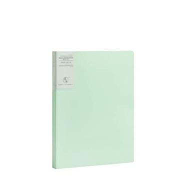 Imagem de Pastas de arquivo com 40 bolsos, protetor de folhas encadernadas, capacidade para 80 páginas, livro de apresentação de moda, organizador de folhas A4, pasta de arquivo transparente (C)