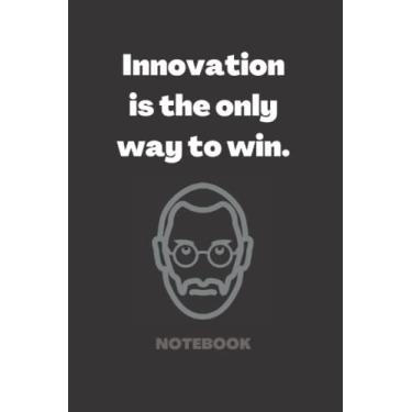 Imagem de Notebook Innovation is the only way to win: Writing Journal, Notepad, Journal Gift For Student and workers, 110 pages, 6"x9" inches Blank Lined Notebook.