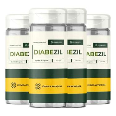 Imagem de 4 Frasco Diabezil Original Suplemento Premium