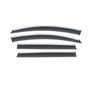 Imagem de GRJQRKHZ Defletor de janela lateral de carro para Hy&undai Verna 2016-2022 Weathershied viseira de porta vento sol proteção chuva janela lateral defletores de vento