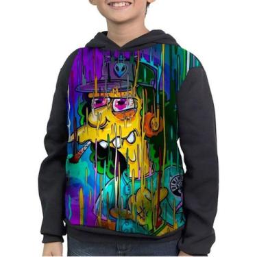Imagem de Moletom Infantil The Simpsons Otto Mann Psicodélico - smoke, Preto, 8
