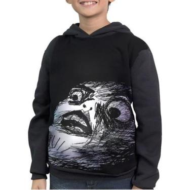 Imagem de Moletom Infantil Derp Meme Memes Antigos Full Print - smoke, Preto, 10