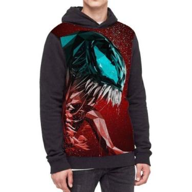 Imagem de Moletom Com Capuz Spider-man Vilão Venom Full Print Ref:59 - smoke, Pr