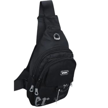 Imagem de BOLSA MOCHILA BAG TRANSVERSAL POCHETE ALÇA ÚNICA SAÍDA USB