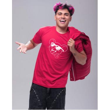 Imagem de Camiseta de Algodão Dos Rosa  Vermelha Robson