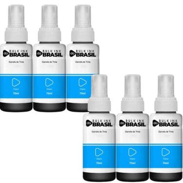 Imagem de Kit 6 Tintas Para Epson T664 L355 L365 L395 L455 L1300 L110 - Bulk Ink