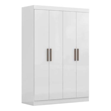 Imagem de Modulo de Guarda Roupas P/Quarto 4 Portas e 2 Gavetas Madrid Branco