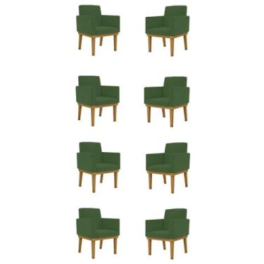 Imagem de Kit 8 Poltronas Reforçadas Esteticista - Salão de Beleza Cor:verde