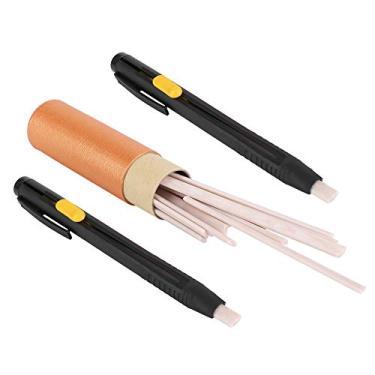 Imagem de Phefop Marcadores de Tecido, Material Plástico, Canetas de Recarga de Cera de Comprimento Ajustável para Costura de Couro e Tecido, Ideais para Artesãos e Artistas