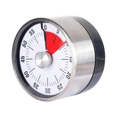 Imagem de Temporizador - Relógio de contagem regressiva de 60 minutos para sala de aula e cozinha, suporte magnético, sem baterias