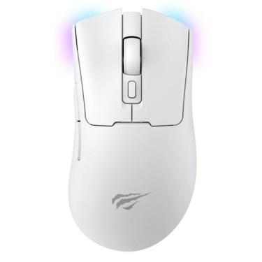 Imagem de Mouse gamer sem fio havit gamenote ms966s rgb branco