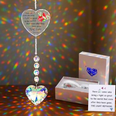 Imagem de AceOrbit Presentes de memorial, presentes de simpatia para a perda do ente querido, ideia de presente de luto para perda, presente de luto para lembrança diária de luto fúnebre (coração)