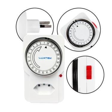 Imagem de Timer Temporizador Analógico Bivolt Luatek Modelo LK-6021