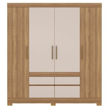 Imagem de Guarda Roupa Demobile 4 Portas 6 Gavetas Amendola/off White