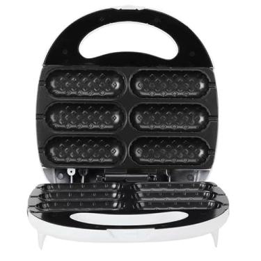 Imagem de Máquina Elétrica De Salsicha Crepeira Antiaderente De Cachorro Quente e Crocante Doces e Salgado Suíços Voltagem 110v