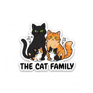 Imagem de Adesivo Decorativo para Carro e Moto, Modelo Gatinho (Adesivo59)