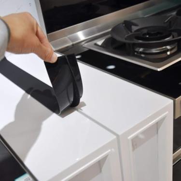 Imagem de 1 capa de silicone para bancada de fogão, 53 cm, enchimento de lacuna fácil de limpar, derramamentos de vedação entre balcão de cozinha, eletrodomésticos, fogão, forno, máquina de lavar