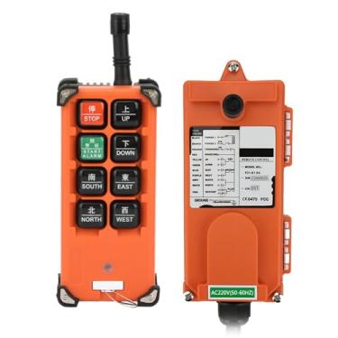 Imagem de AUNMAS Transmissor Sem Fio de Controle Remoto Industrial, Design de 8 Botões para Guindaste, Elevador Elétrico de Canal Receptor, Acessórios de Talha, Adequado para Industrial de Velocidade única de