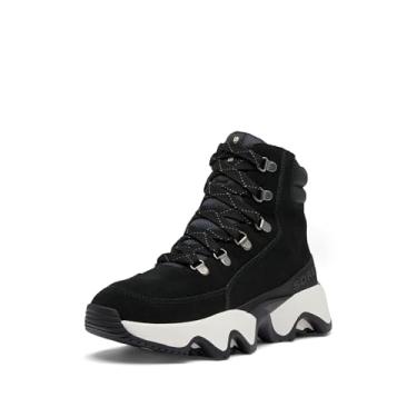 Imagem de Sorel Bota de neve feminina Kinetic Impact Conquest Plus impermeável, Preto/sal marinho, 34