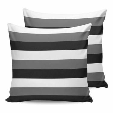 Imagem de Capa de travesseiro HilariousM Modern Stripes impermeável 50x50cm