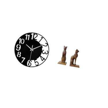 Imagem de Fenteer Relógio de Parede em Acrílico Silencioso, Fácil, Simples, Redondo E Decorativo. Relógio de Parede Grande para Escritório, Casa E Banheiro com E