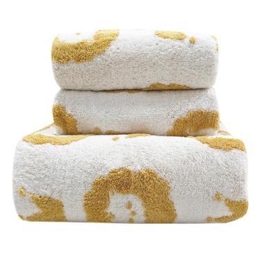 Imagem de Lacomfy Conjunto de toalhas de banho fofas de desenho animado padrão de leão toalhas infantis super macias absorventes de veludo toalhas de mão para chuveiro, banheiro, academia, spa, 3 peças, leão