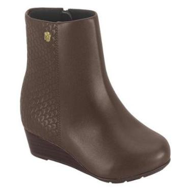 Imagem de Bota Feminina Modare Ultraconforto Cano Curto Salto Anabela Estilo-Feminino