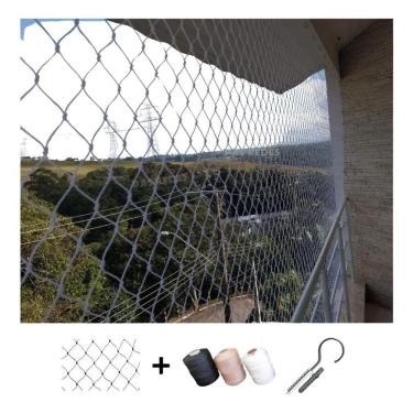 Imagem de Tela De Proteção Para Janelas Gato Criança 1,20 X Prata