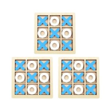 Imagem de Jogo De Xadrez Mini De Madeira Montessori Brinquedo Educativo Para Cri