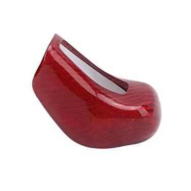 Imagem de aqxreight Substituição Decoração Fibra de Carbono Guarnição Tampa do Botão de Mudança de Marcha para Ghibli/Quattroporte/Levante Anticorrosão e Alta Meticulosidade Adicionar Botão de Mudança de