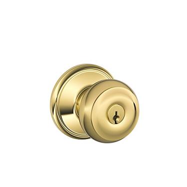 Imagem de Schlage Lock Georgian Entry K4 LFETME Brass F51A GEO 505