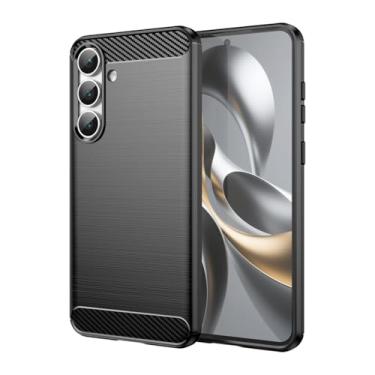 Imagem de Vavies Capa para Galaxy S25 FE, para Samsung S25FE 5G, capa de fibra de carbono, capas finas e macias de TPU com absorção de choque, à prova de choque, capa para celular para Samsung Galaxy S25 FE