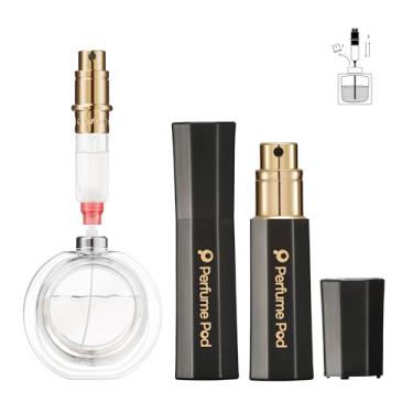 Imagem de Perfume Pod FLORA Atomizador de perfume recarregável, frasco de perfume com enchimento inferior, mini dispensador de colônia, tamanho de viagem, pulverizador portátil para mulheres e homens, presente