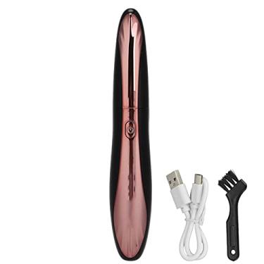 Imagem de Modelador de cílios elétrico usb recarregável de longa duração rápido aquecido clipe de ondulação de cílios para mulheres beleza atualização material abs (Preta)