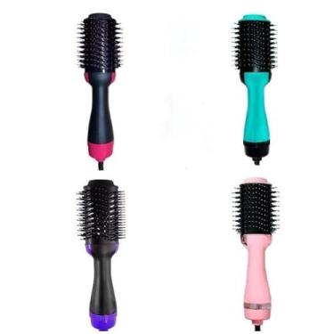 Imagem de Escova Secadora Alisador Elétrica Quente Cabelo Com 3 Em1 APENAS 110V(Aleatorio)