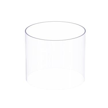 Imagem de Skweawert Tubo de acrílico 214 mm (8,43") ID 220 mm (8,66") OD 150 mm (5,9"), tubo de PMMA redondo rígido transparente, tubo de plástico, para sistema de resfriamento de água, tubo de água de aquário