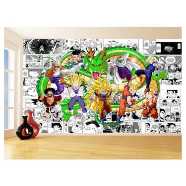 Imagem de Papel De Parede Dragon Ball Goku Vegeta Anime 3,5M Dbz217 - Você Decor