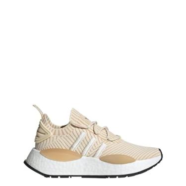 Imagem de adidas NMD W1 Tênis feminino casual com cadarço, rosa, Branco Maravilha/Bege Mágico/Marrom Preloved, 35