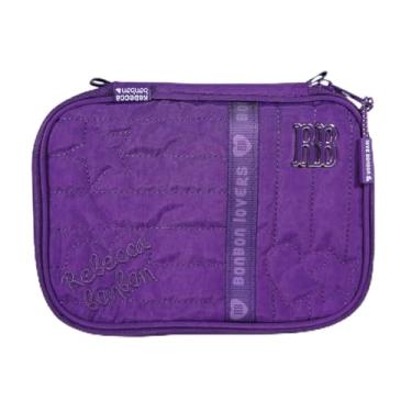 Imagem de Estojo Rebecca Bonbon Box Nylon Escolar 36 El�sticos (Lil�s)