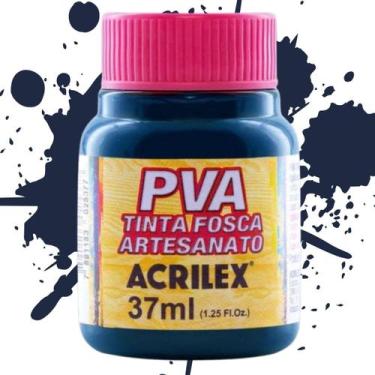 Imagem de Tinta PVA Fosca para Artesanato 37ml Acrilex - Cores Frias - 03240, AZ