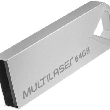 Imagem de Pen Drive 64GB, Multi PD852, Diamond, USB 2.0, Metálico