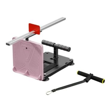 Imagem de Dynwave Aparelho para teste de ligamentos sentado e com alcance, instrumento para medição de ligamentos, alongador de panturrilha, aparelho para abdominais, Pink W Tension Rope