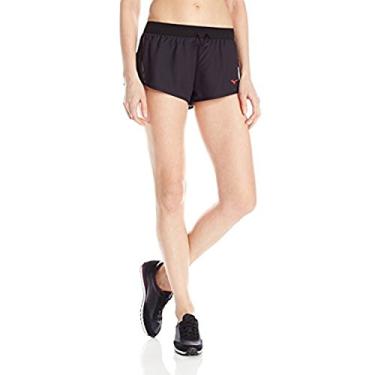Imagem de Mizuno Short feminino de corrida Firefly 2.5, preto carvão, pequeno
